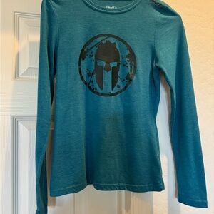 Women’s Spartan by Craft long sleeve turquoise shirt size small